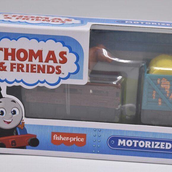 Thomas & Friends Fisher-Price Motorized Muddy Thomas with Cars New - Picture 5 of 8